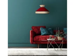 New AKUNADECOR Colgante Con Detalle En Rafia 40 Fabrizio Rojo