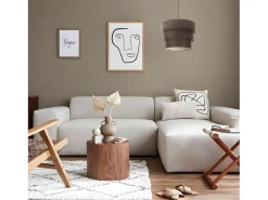 Discount AKUNADECOR Colgante Smile Marron Con Pantalla Triple Marru00f3n