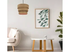 AKUNADECOR Lámpara Suspendida-Colgante Triple Modelo Smile Cromo Plateado