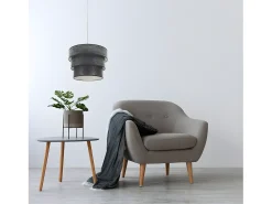 AKUNADECOR Lámpara Suspendida-Colgante Triple Modelo Smile Cromo Plateado