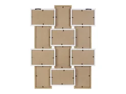 The Home Deco Factory Collage de fotos en madera y blanco 10 x 15 cm Familia 12 fotos Beige New