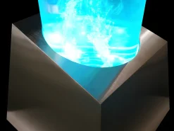 Sale OZAIA Columna de burbujas de agua leds color cambiante WOBY Plateado