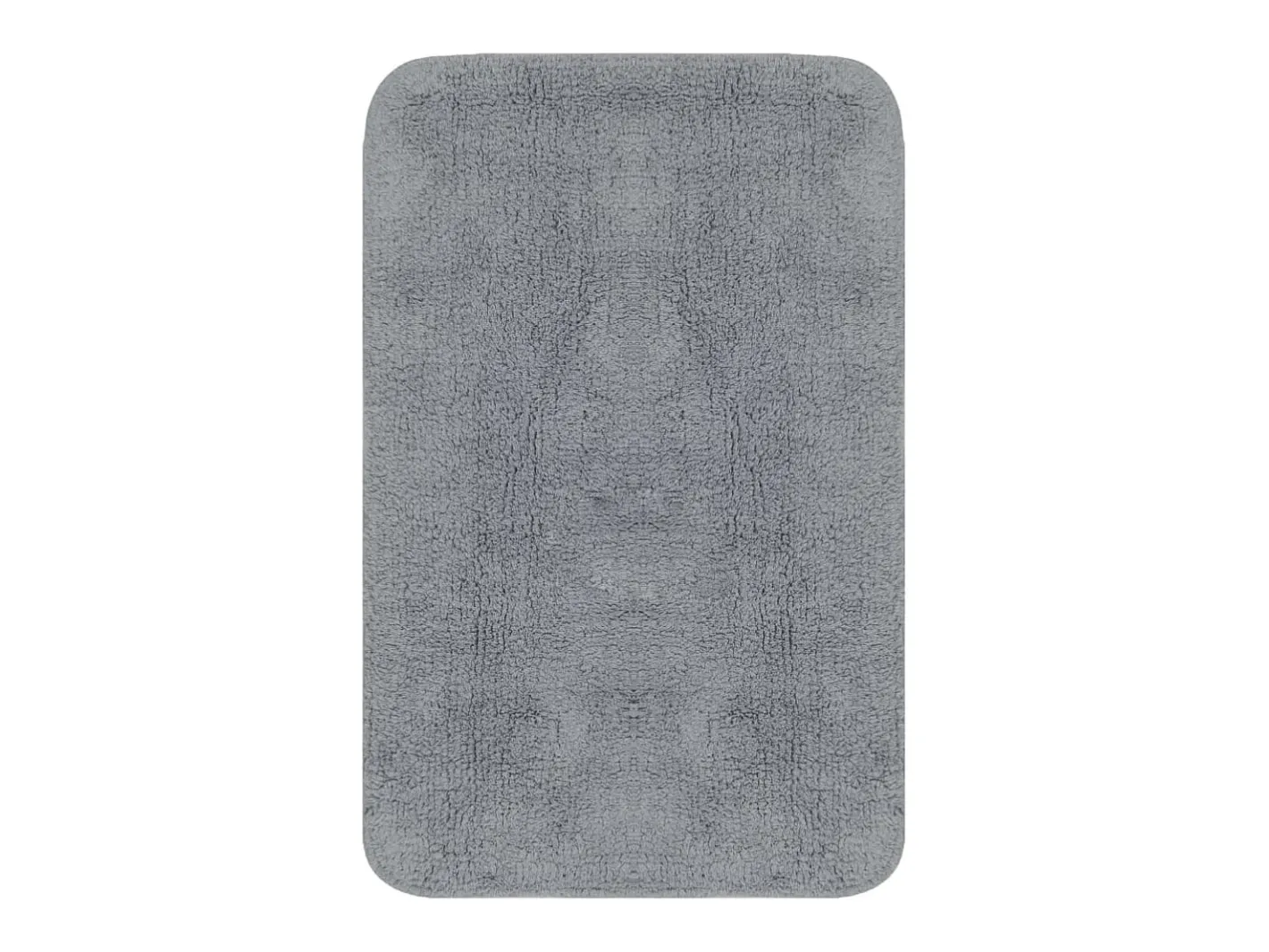 Conjunto de alfombras de baño de tela 2 piezas ES646692 Gris