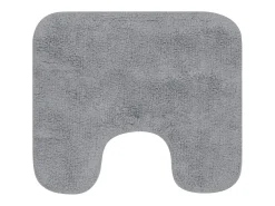 Conjunto de alfombrillas de baño de tela 3 piezas ES272353 Gris Outlet