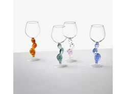 Copa de vidrio borosilicato, Cactus, turquesa 350 ml, Desert Plants Azul Online