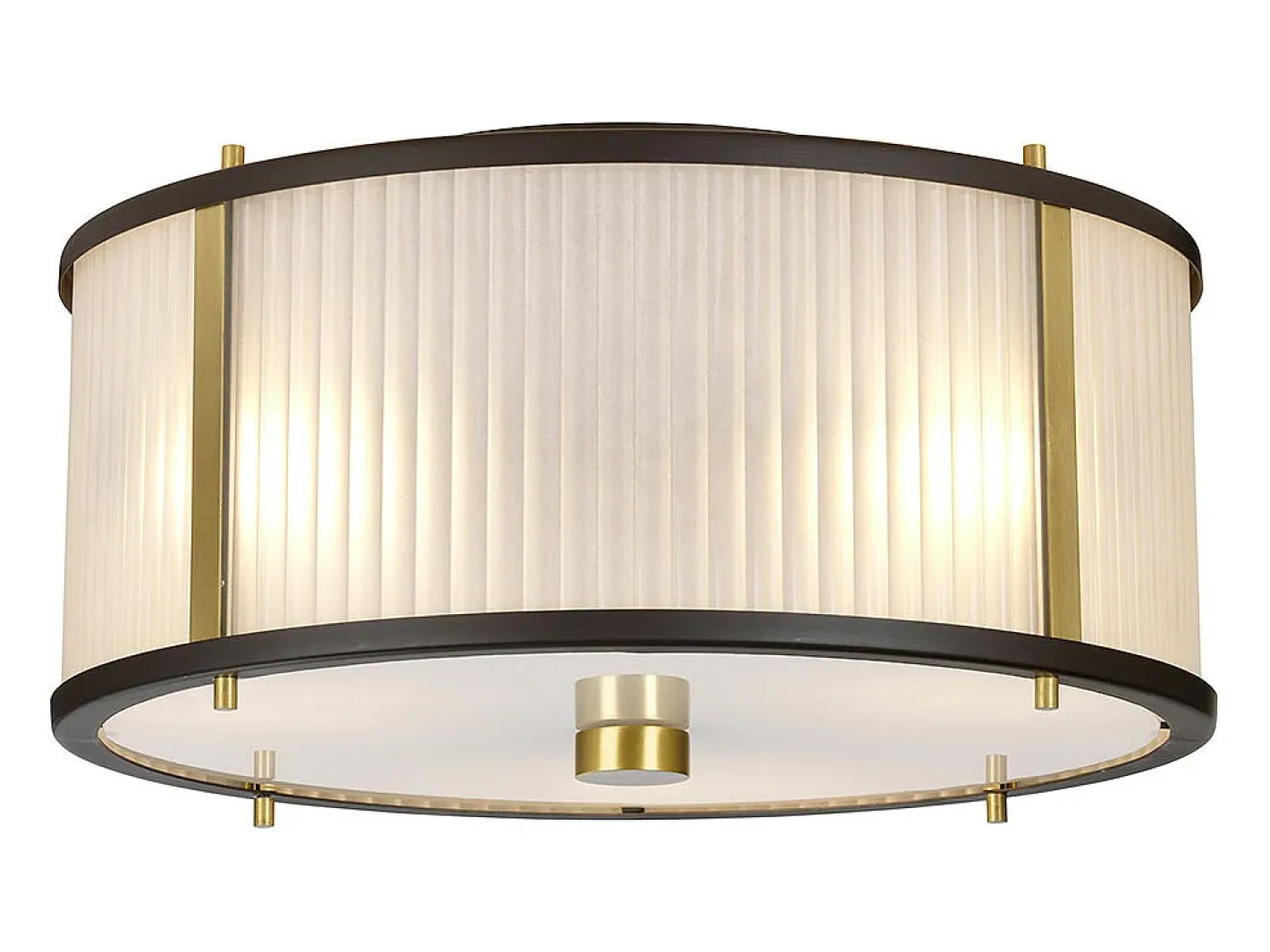 Corona Cylindrical 3 Light Pendel, Museum Brons Marru00f3n Hot