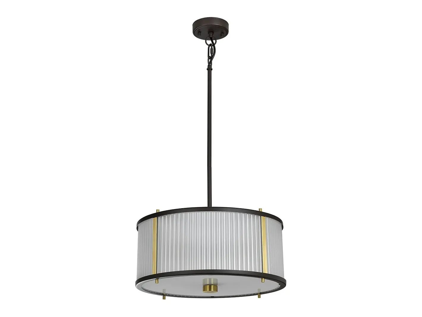 Corona Cylindrical 3 Light Pendel, Museum Brons Marru00f3n Hot