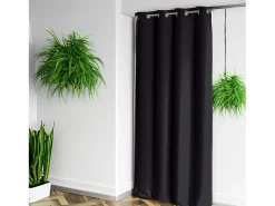 Cortina 100% blackout M1 ignífuga 140 x 260 cm Negro Sale
