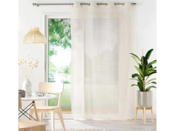 Douceur d'intérieur Cortina con efecto lino tejido – Elegancia natural y luz difusa Beige Best
