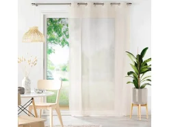 Douceur d'intérieur Cortina con efecto lino tejido – Elegancia natural y luz difusa Beige Best