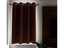 Cortina con ojales 100% blackout 135x180 cm ECLIPSE ladrillo, por Soleil d'Ocre Rojo New