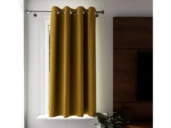 Soleil d'ocre Cortina con ojales 100% opaca 135x180 cm ECLIPSE mostaza Amarillo