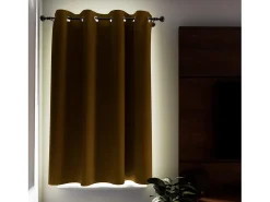 Soleil d'ocre Cortina con ojales 100% opaca 135x180 cm ECLIPSE mostaza Amarillo