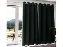 Sale Soleil d'ocre Cortina con ojales aislante y 100% opaca 135x300 cm ECLIPSE caqui, por Verde