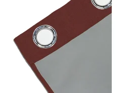 Soleil d'ocre Ropa De Casa-Cortina con ojales aislante y 100% Blackout 135x300 cm ECLIPSE ladrillo, por Rojo