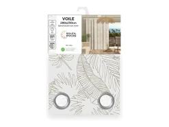 Clearance Soleil d'ocre Cortina con ojales especial para ventanal 280x250 cm CELIA taupe, por Topo