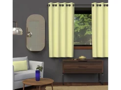 Best Soleil d'ocre Cortina con ojales 135x180 cm LEMON green blackout Verde