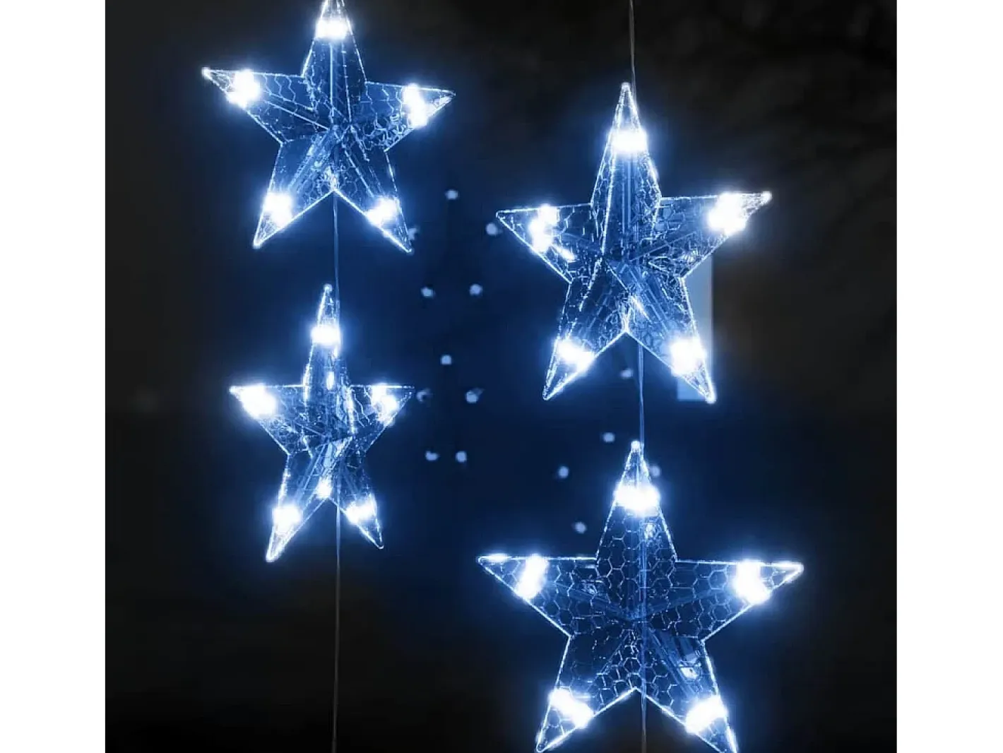 Sale vidaxl Cortina de luces estrellas 200 LEDs 8 funciones Azul