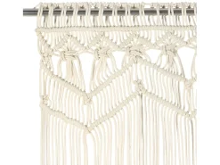 Ropa De Casa-Cortina de macramé algodón 140x240 cm ES478661 Crema
