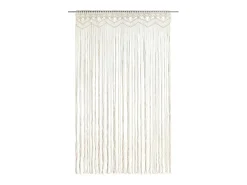 Ropa De Casa-Cortina de macramé algodón 140x240 cm ES478661 Crema