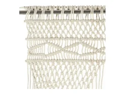 Ropa De Casa-Cortina de macramé algodón 140x240 cm ES614485 Crema