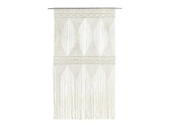 Ropa De Casa-Cortina de macramé algodón 140x240 cm ES614485 Crema