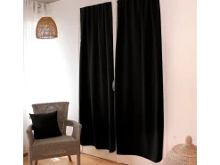 Hot ENJOY HOME Cortina de puerta opaca 90 x 210 cm Negro