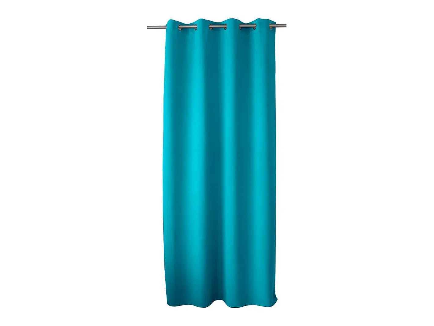 DECOSTAR Cortina ocultante unida con 8 ollaos 140 x 240 cm Azul turquesa New