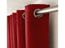 Best DECOSTAR Cortina ocultante unida con 8 ollaos 140 x 240 cm Rojo