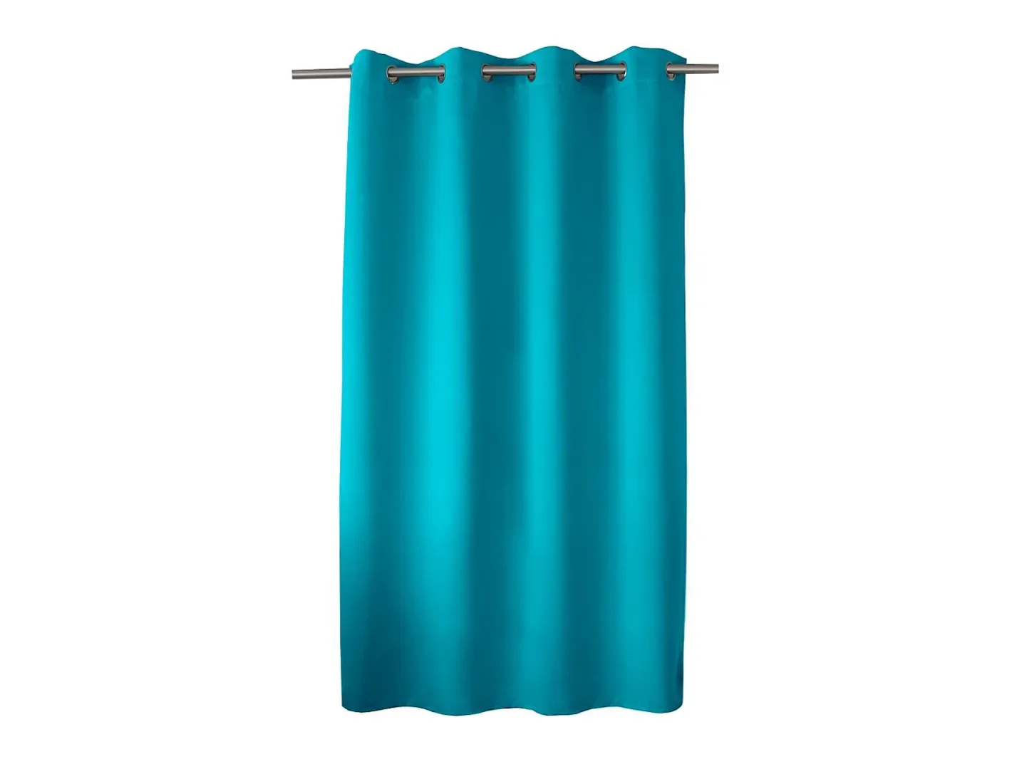 DECOSTAR Ropa De Casa-Cortina ocultante unida con 8 ollaos 140 x 180 cm Azul turquesa