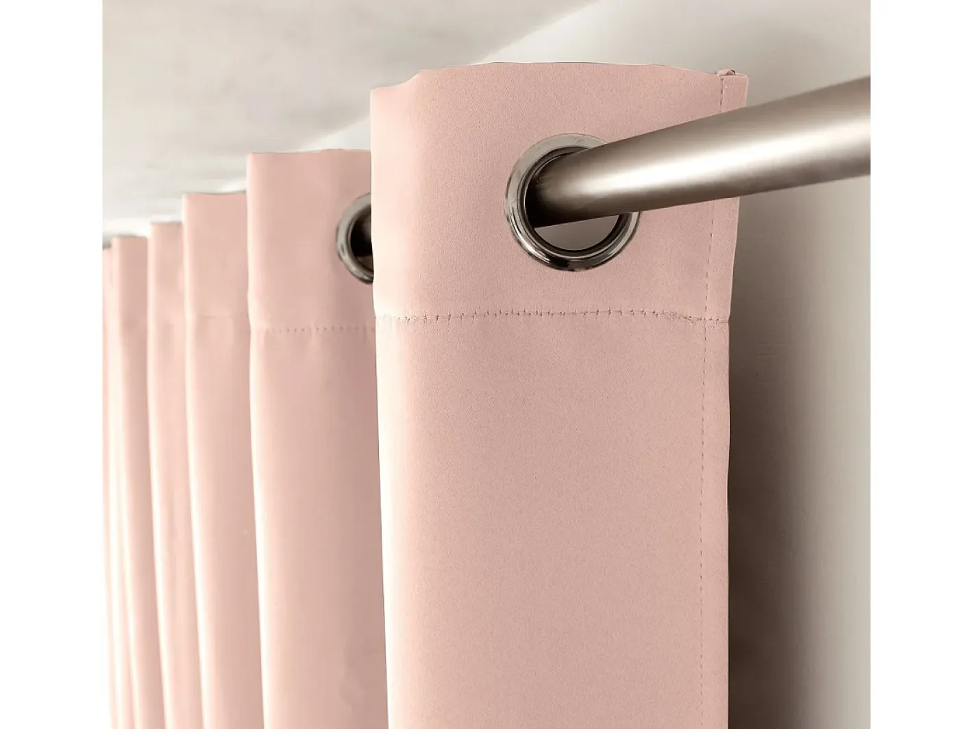 DECOSTAR Cortina ocultante unida con 8 ollaos 140 x 240 cm Rosa Sale