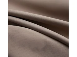 Cortina opaca con anillas de metal gris 290x245 cm ES782215 Topo Hot