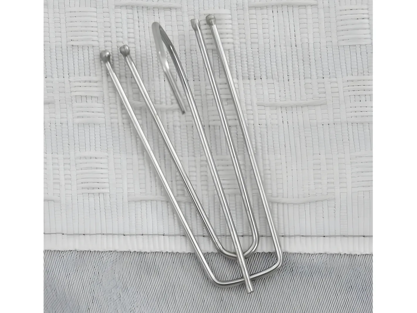 Ropa De Casa-Cortina opaca con ganchos look de lino 290x245 cm ES458361 Gris