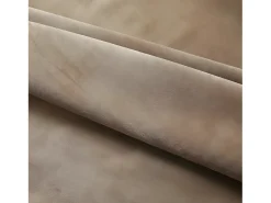 Outlet Cortina opaca con ganchos terciopelo 290x245 cm ES748849 Beige