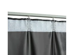 Ropa De Casa-Cortina opaca con ganchos terciopelo 290x245 cm ES717673 Gris antracita