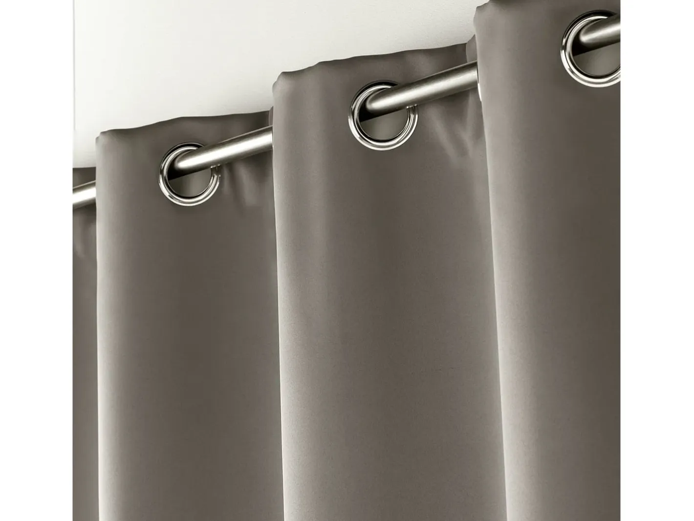Douceur d'intérieur Cortina opaca para radiador de baja altura con un 90 % de oscurecimiento 135 x 180 cm Gris Discount