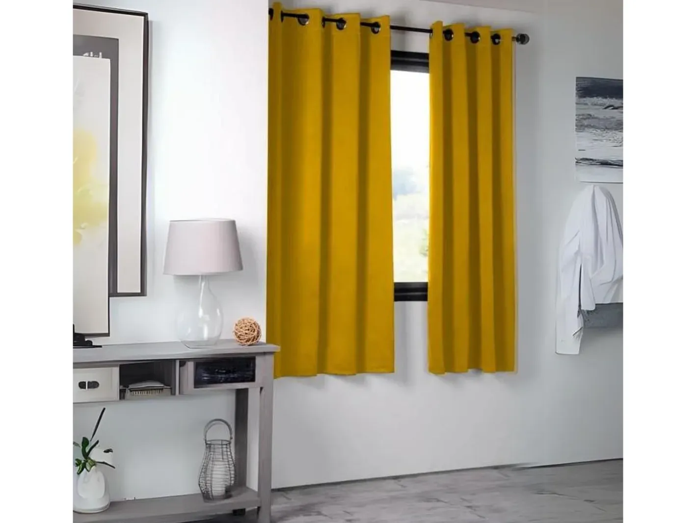 Best Cortina opaca unida 210gr/m² 135 x 250 cm Mostaza