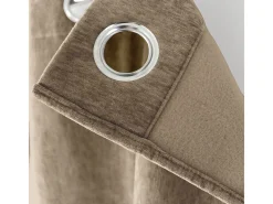 Sale DECOSTAR Cortina térmica de terciopelo con forro polar Marru00f3n