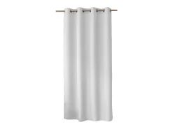 DECOSTAR Cortina unida con ollaos Blanco New