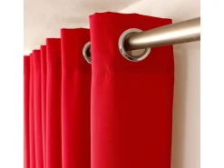 DECOSTAR Cortina unida con ollaos Rojo Best