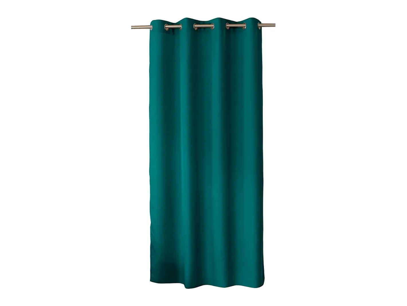 DECOSTAR Cortina unida con ollaos Verde esmeralda Hot