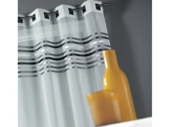 Online Cortina visillo en estameña paramento superior Gris claro
