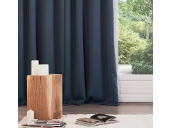 Atmosphera Ropa De Casa-Cortinas Opaco 135 x 240 cm Poliéster Verde Azul