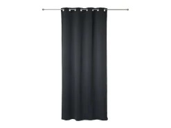 Atmosphera Ropa De Casa-Cortinas Opaco Gris Poliéster 2 Unidades (135 x 240 cm) Gris antracita