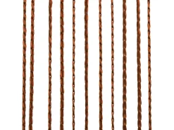 Ropa De Casa-Cortinas de flecos 2 piezas 100x250 cm marrón ES865698 Marru00f3n