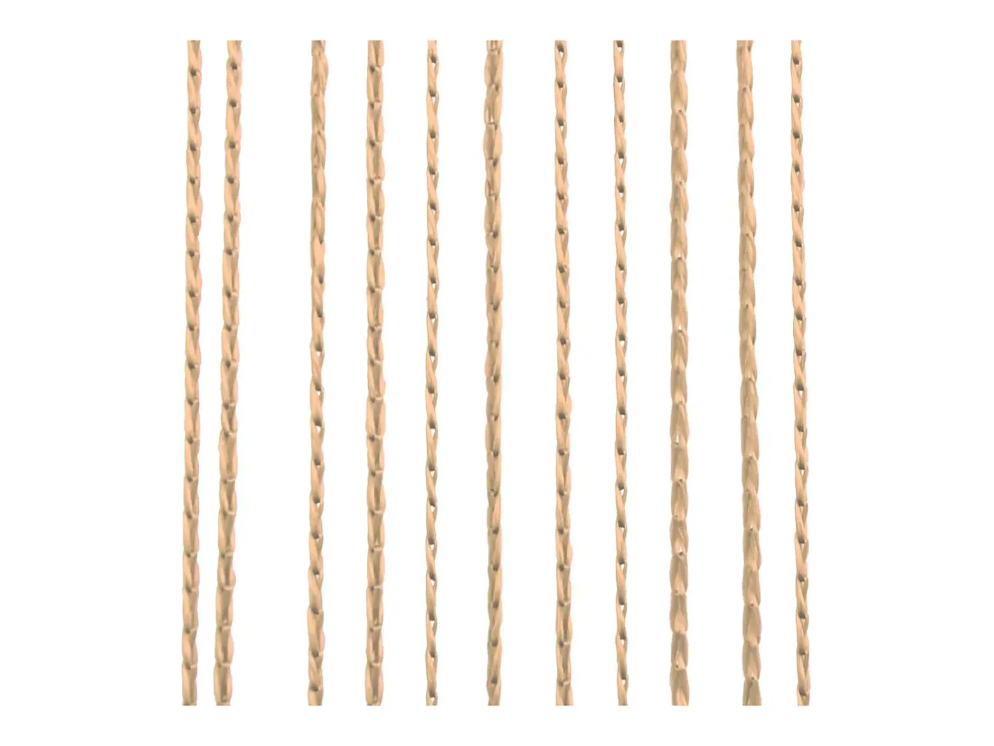 Ropa De Casa-Cortinas de flecos 2 piezas 100x250 cm ES606196 Beige