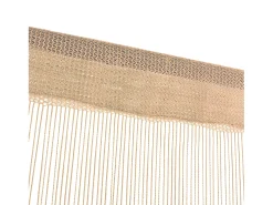 Ropa De Casa-Cortinas de flecos 2 piezas 100x250 cm ES606196 Beige