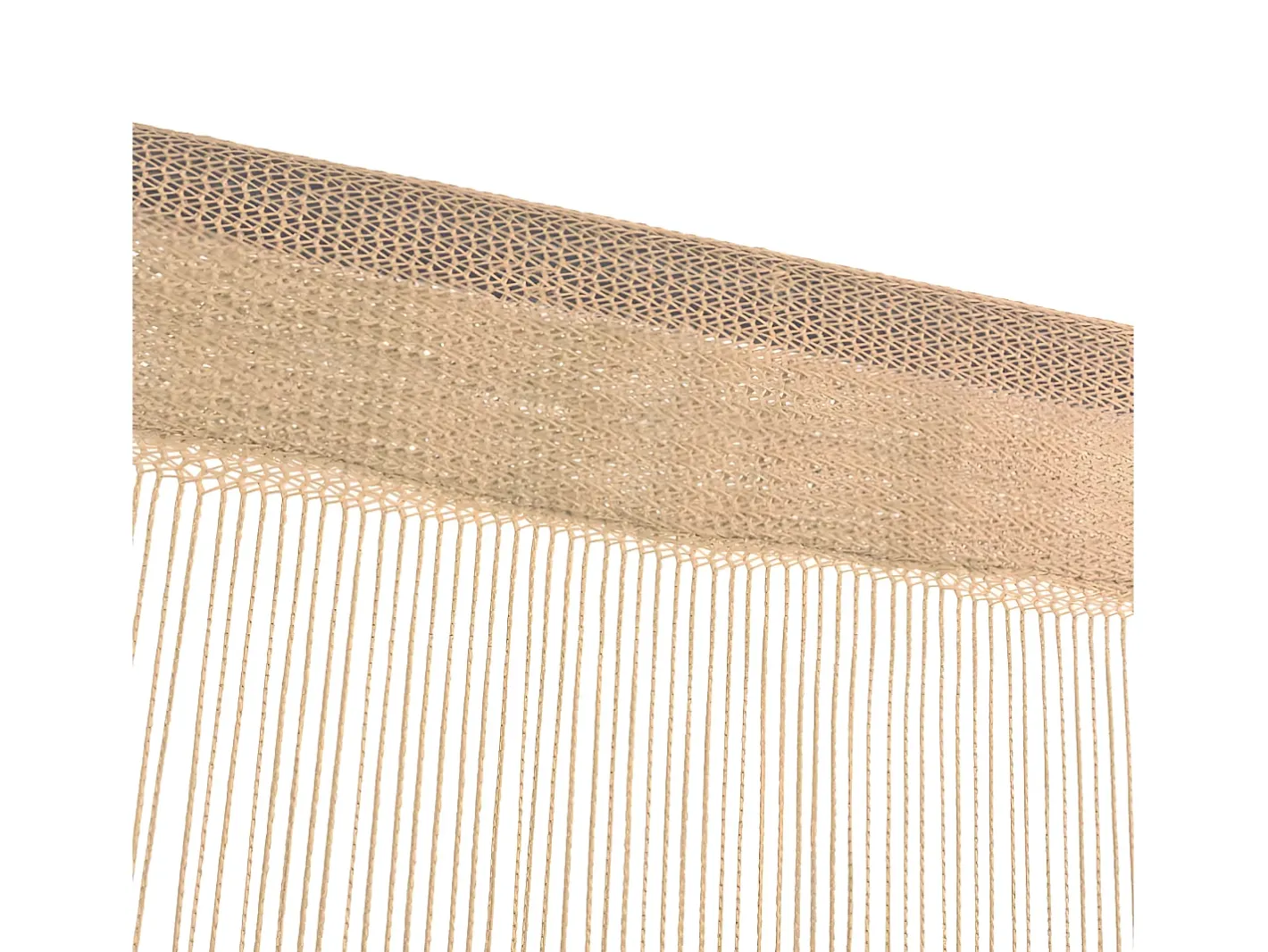 Ropa De Casa-Cortinas de flecos 2 piezas 100x250 cm ES606196 Beige