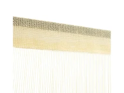 Ropa De Casa-Cortinas de flecos 2 piezas 100x250 cm ES882244 Crema