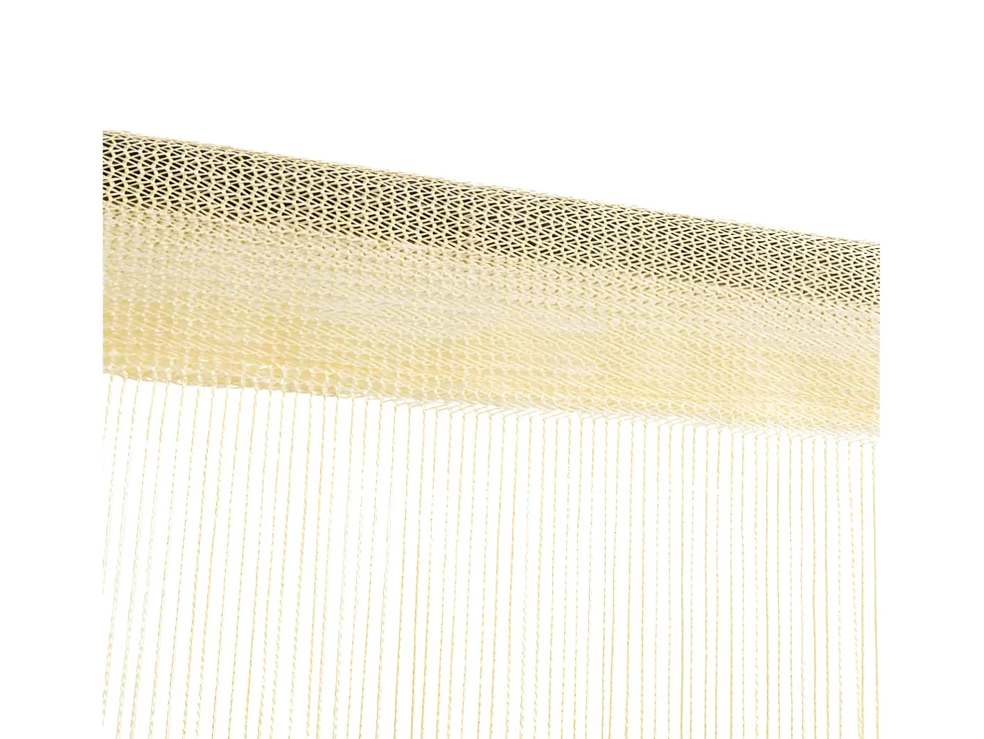 Ropa De Casa-Cortinas de flecos 2 piezas 100x250 cm ES882244 Crema